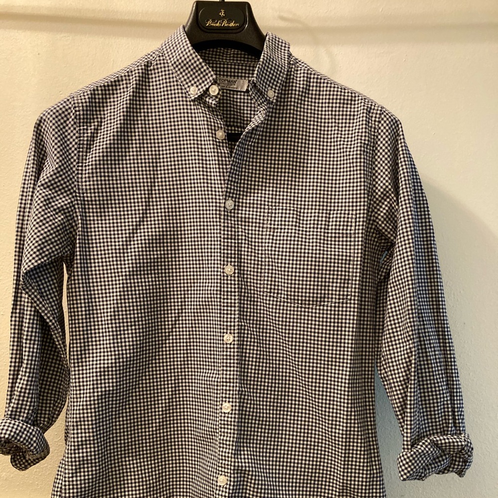 Topman Gingham long sleeve S